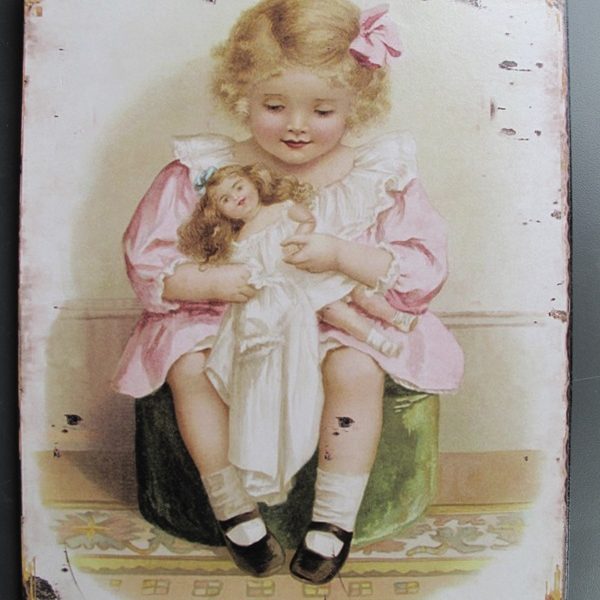 PLECHOVÁ CEDULKA S HOLČIČKOU