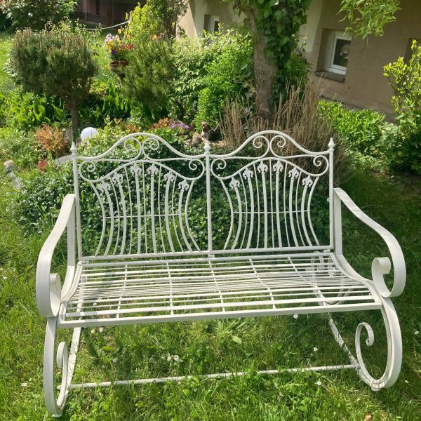 ZAHRADNÍ HOUPACÍ LAVICKA ANTIK CREAM