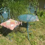 ZAHRADNÍ NÁBYTEK - SEZENÍ PROVANCE MODRÁ PATINA - ROMANCE