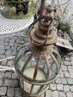 KOVOVÁ LUCERNÁ VELKÁ ANTIK MĚDĚNÁ PATINA - Obrázek 3