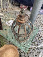 KOVOVÁ LUCERNA MALÁ ANTIK MĚDĚNÁ PATINA - Obrázek 2