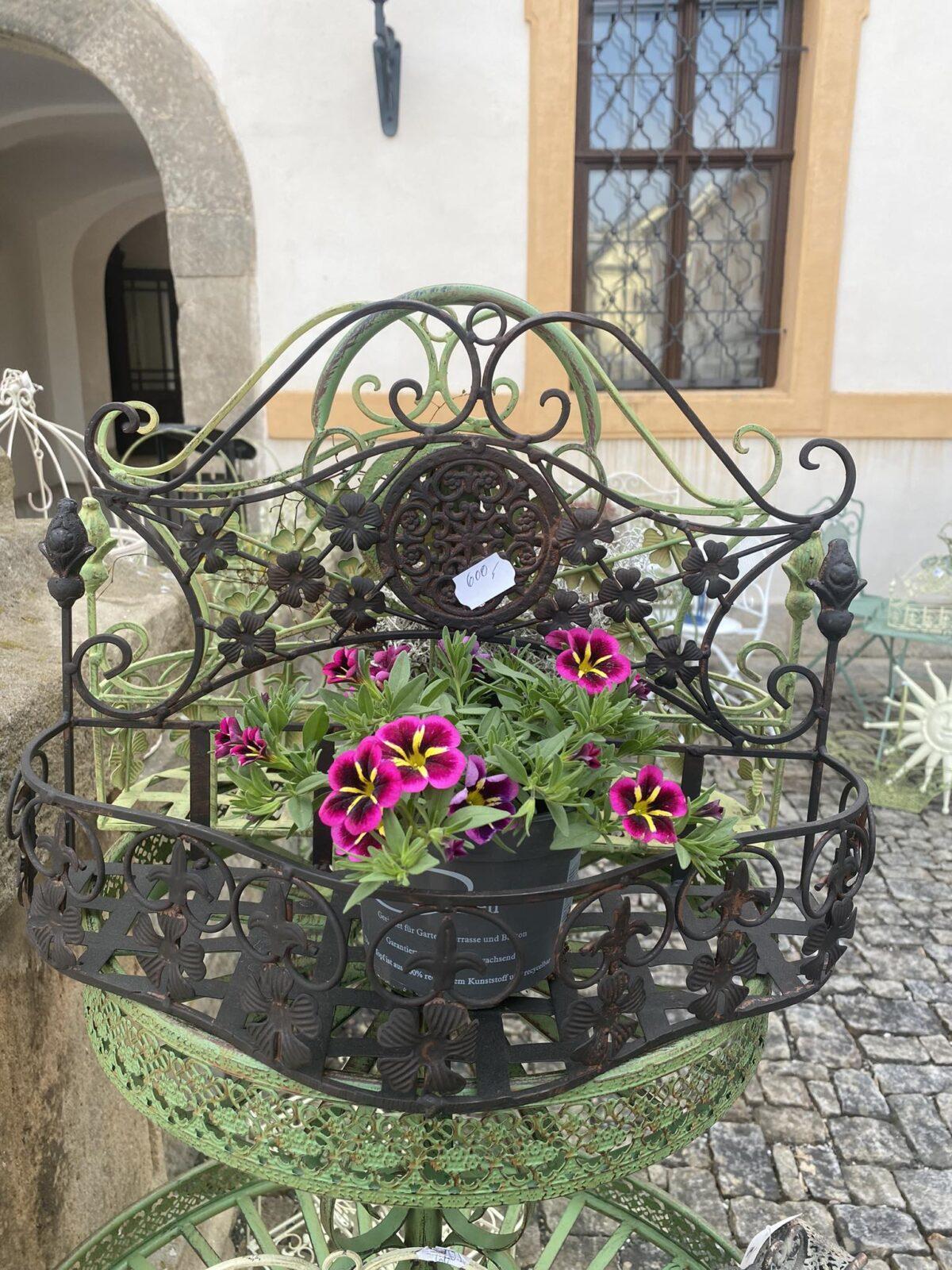 ŽARDINIERA, POLIČKA, KOŠIK HNĚDÁ PATINA - Obrázek 5