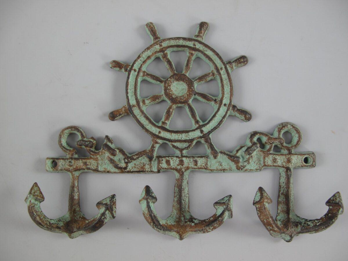 VĚŠÁK KORMIDLO LITINA ZELINKAVÁ PATINA - Obrázek 2