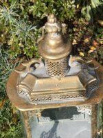 KRÁSNÁ KOVOVÁ ANTIK LUCERNA - Obrázek 3