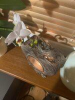 KRÁSNÁ LUCERNA VE TVARU SRDCE..MĚDĚNÁ PATINA - Obrázek 4