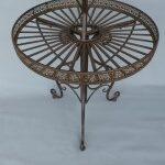 ZAHRADNÍ ETAŽÉR NA KVĚTINY ANTIK ČERNO-HNĚDÁ PATINA - Obrázek 4