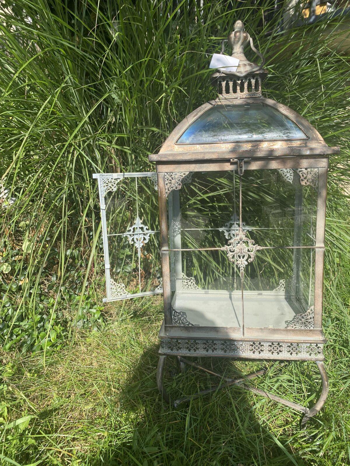 LUCERNA VELKÁ ANTIK PATINA NA NOŽIČKÁCH - Obrázek 2