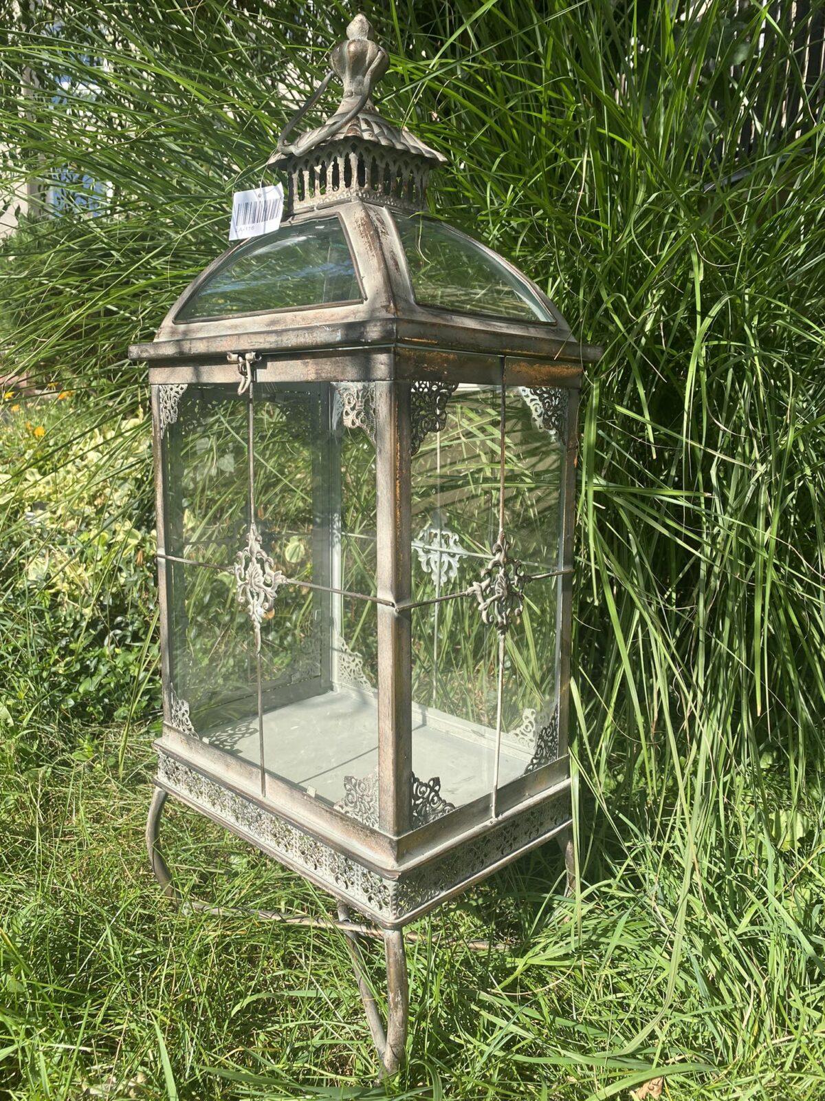 LUCERNA VELKÁ ANTIK PATINA NA NOŽIČKÁCH - Obrázek 4