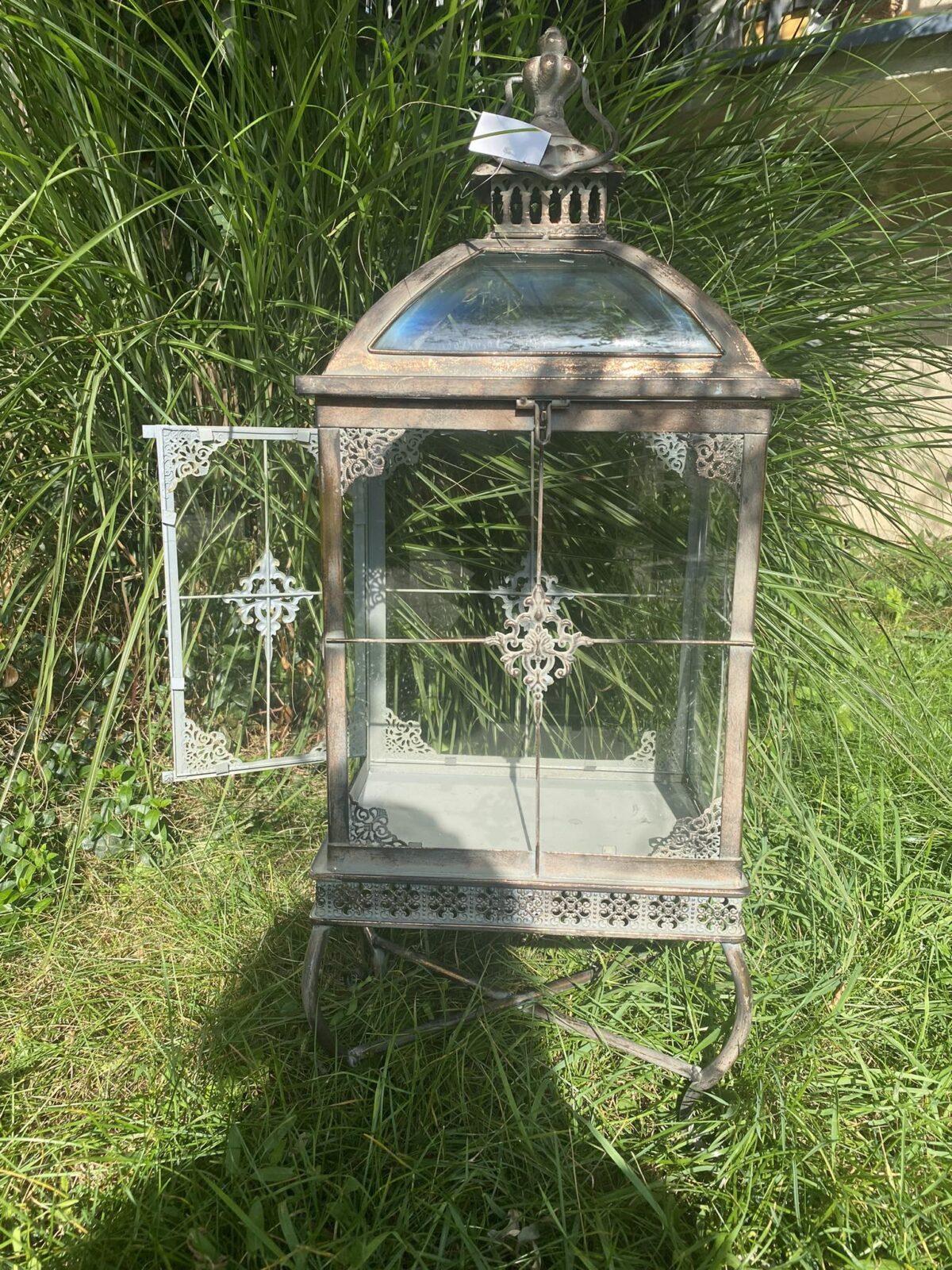 LUCERNA VELKÁ ANTIK PATINA NA NOŽIČKÁCH - Obrázek 3