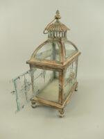 KRÁSNÁ LUCERNA ANTIK MĚDĚNÁ PATINA OBDELNÍKOVÁ - Obrázek 2