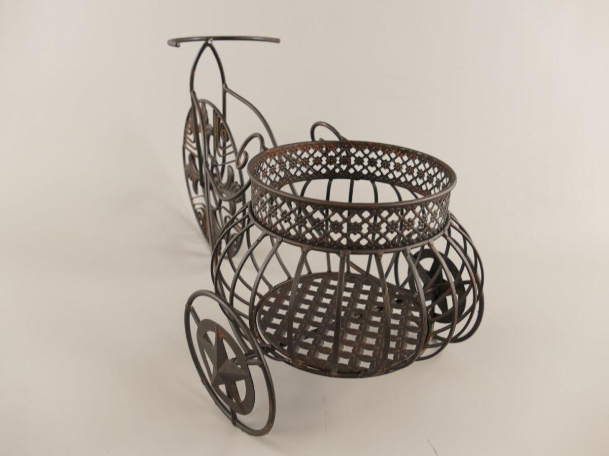 KVĚTINÁČ-KOLO HNNĚDOČERNÁ PATINA - Obrázek 2