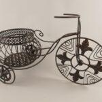 KVĚTINÁČ-KOLO HNNĚDOČERNÁ PATINA