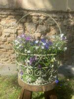 KOŠÍK ZAHRADNÍ KULATÝ SMETANOVÝ - Obrázek 3