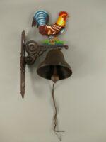 OBROVSKÝ LITINOVÝ ZVON S KOHOUTEM VÝŠKA 65CM - Obrázek 3