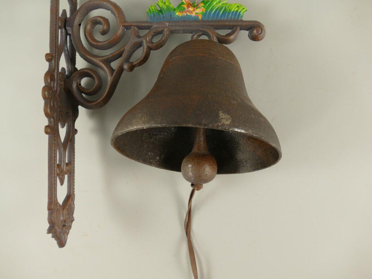 OBROVSKÝ LITINOVÝ ZVON S KOHOUTEM VÝŠKA 65CM - Obrázek 4
