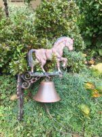 VELKÝ DVEŘNÍ ZVON S KONĚM VEL. XXL LITINA - Obrázek 3