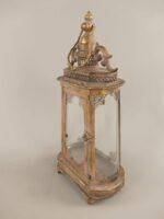 LUCERNA ZDOBENÁ ZLATÁ PATINA VÝŠKA 38CM - Obrázek 2