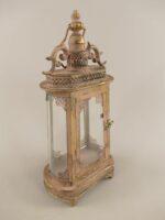 LUCERNA ZDOBENÁ ZLATÁ PATINA VÝŠKA 38CM - Obrázek 3